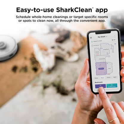Shark AI Ultra Voice Control Robot Vacuum with Matrix Clean Navigation, Home Mapping, 60-Day Capacity, XL Self-Empty Base for Homes with Pets, Carpet & Hard Floors, Cool Grey