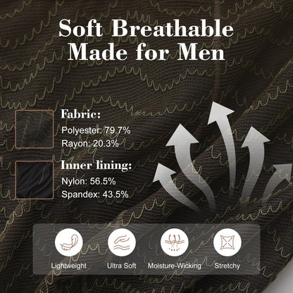 BSZN Men's Sexy Thong, Army Green Star Rivet Leather Waistband Mesh Lace Badge Pouch Ruched Side Mid Rise Sexy Lingerie from A-Night Authority Collection