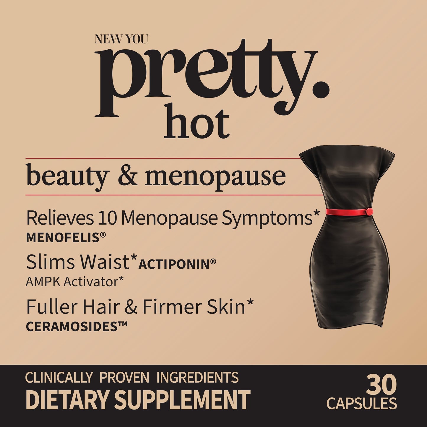 Hot- Hormone-Free Menopause & Beauty Support Supplement 30 Capsules