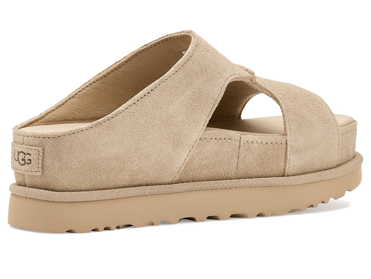 UGG Women's Goldenstar Hi Cutout Slide Sandal, Sand, 8.5