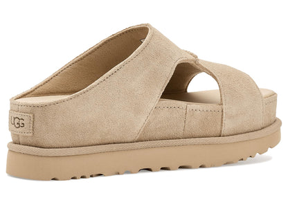 UGG Women's Goldenstar Hi Cutout Slide Sandal, Sand, 8.5