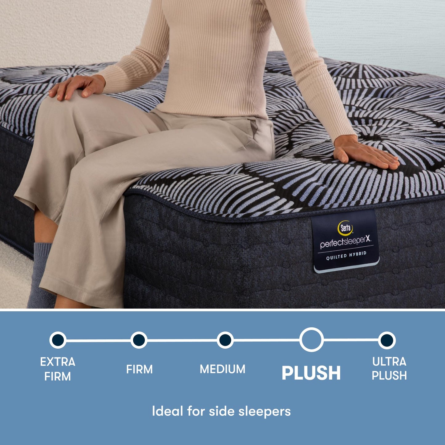 Serta Perfect Sleeper X, Knox 13.75" Plush Quilted Hybrid Cal King Mattress