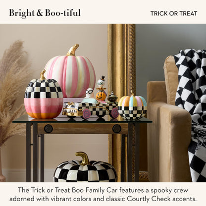 MACKENZIE-CHILDS Resin Boo Family Car Figurine, Trick or Treat
