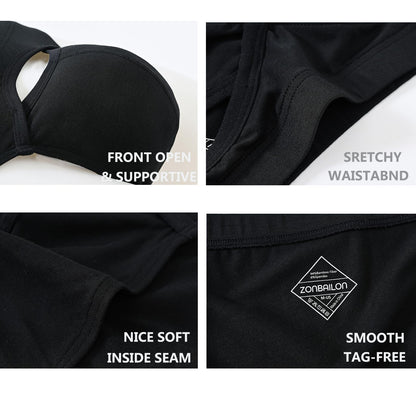 Mens Underwear with Pouch Briefs Sexy Cool Viscose Made from Bamboo Panties Black M