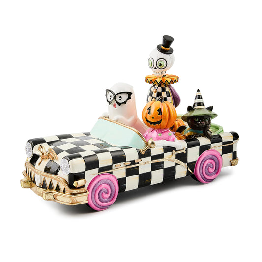 MACKENZIE-CHILDS Resin Boo Family Car Figurine, Trick or Treat