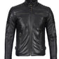 Experience Timeless Style and Unmatched Craftsmanship with the Real Leather Cafe Racer Jacket for Men | [1114363] Felix Black, M