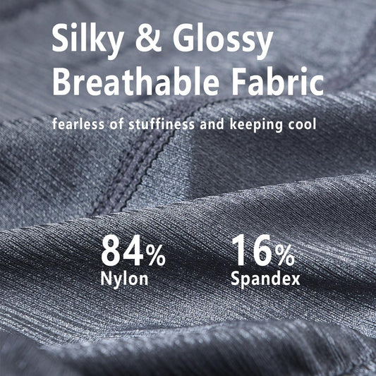 MUEBAIRES Men‘s Ice Silk Thong Sexy Pouch Bulge G String Underwear in Multiple Colors 2XL 3 Pack