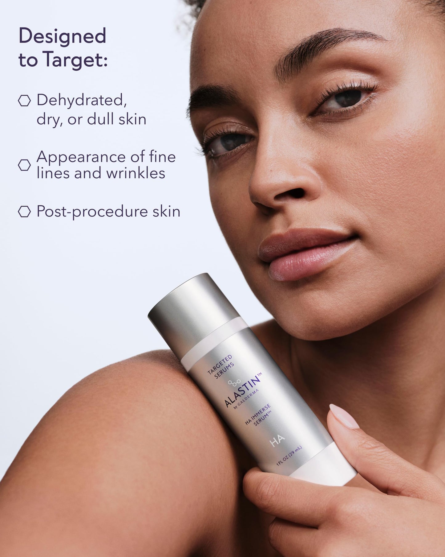 ALASTIN Skincare Hyaluronic Acid HA IMMERSE Moisturizing Face Serum (1 oz) | Restorative Serum Combats Dry, Dehydrated Skin | For Radiant, Glowing Skin