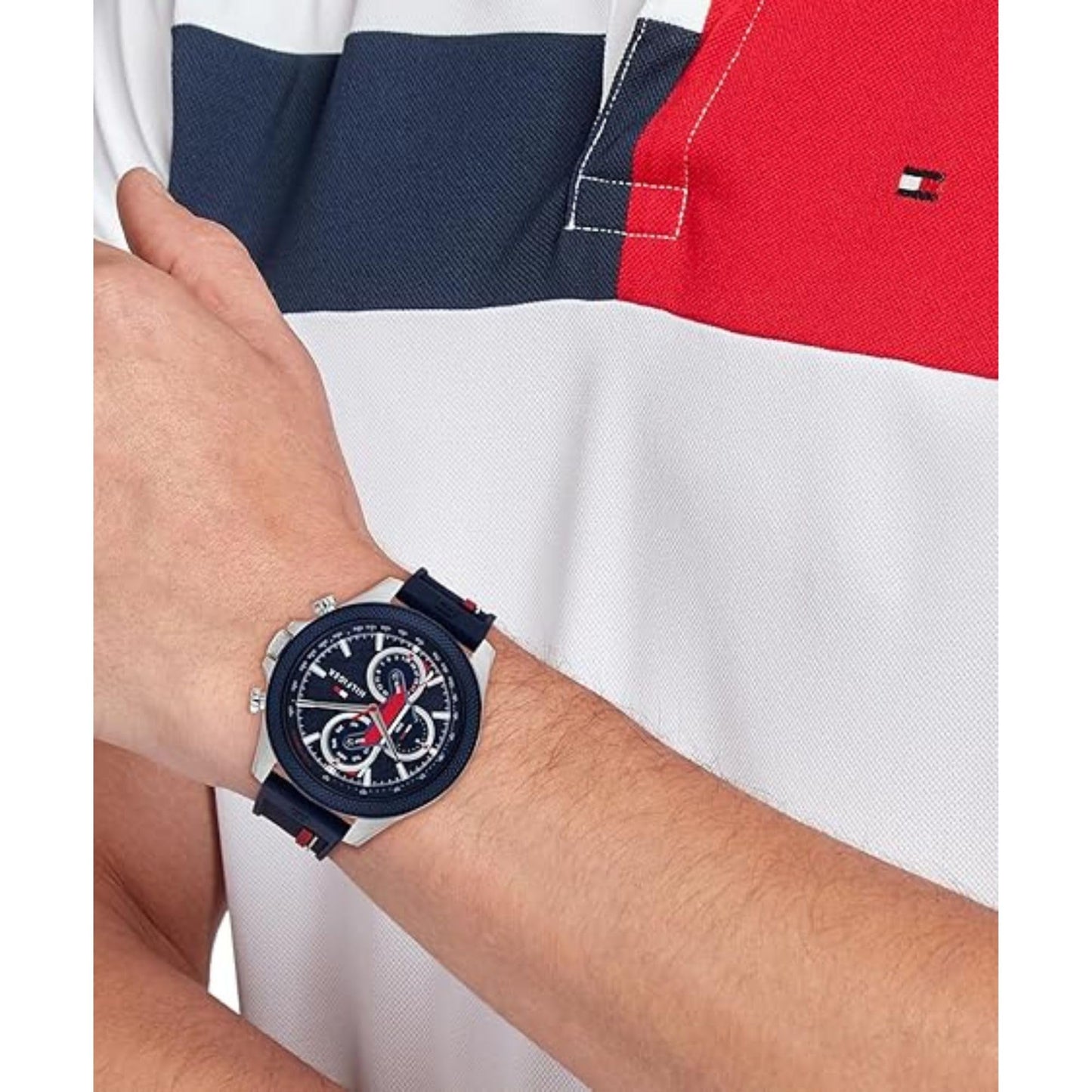 Tommy Hilfiger Men's Stainless Steel Racing-Inspired Watch (Model 1792083)