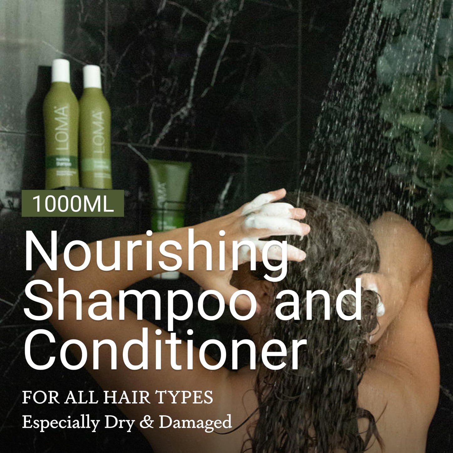LOMA Nourishing Shampoo and Nourishing Conditioner (DUO PACK) 33 Ounce (Liter)
