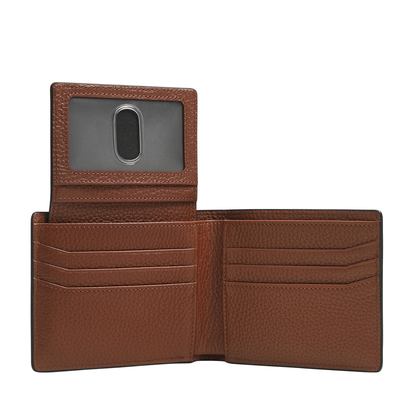 Fossil Men's Bifold Passcase Wallet, Huntington Brown, One Size