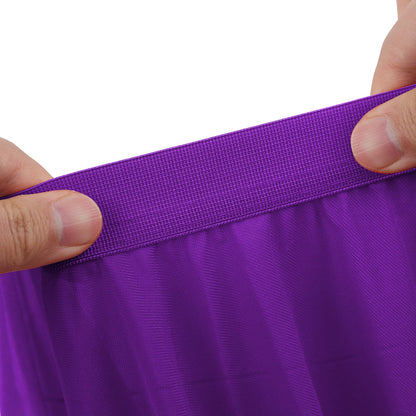 Men’s Mesh Skirt Sexy Sheer Mini Skirt Cross-Dressing Sissy Tulle Lingerie See Through Skirt Nightwear Gay Underwear Purple