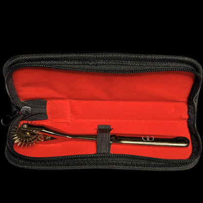 Luxury Gold-Finished Wartenberg Wheel | Multi-Wheel Options | Sensory Play & Massage Tool (Ten Wheel)