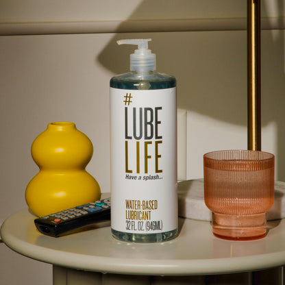 LUBELIFE Water-Based Lube – Personal Lubricant for Men, Women & Couples, Travel Size, Non-Staining, Easy Clean-Up, Toy-Safe, 32 Fl Oz