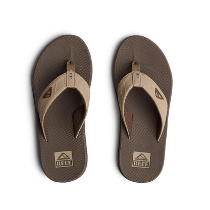 Reef Phantoms Mens Beach Flip Flop, Water Friendly, Soft and Supportive Molded Footbed, Tan/Tan, 9