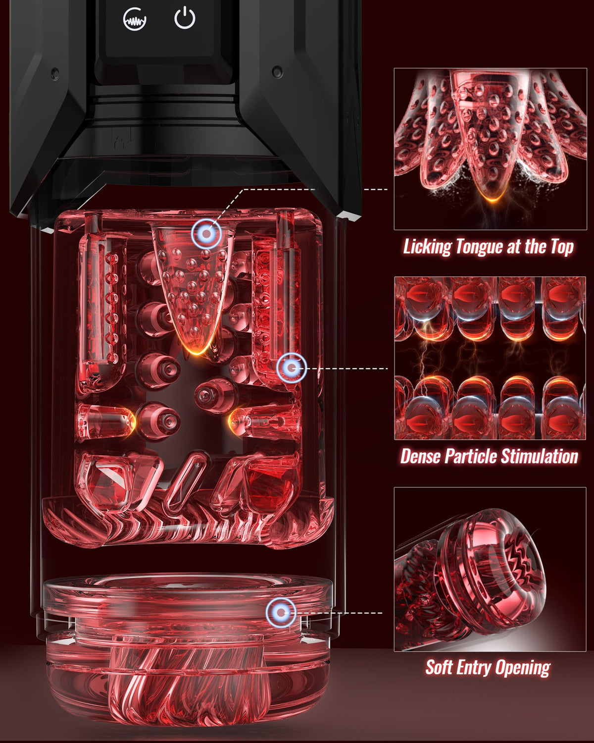 EINSEO Sex Toys for Men Penis Pump - AI Sync Waterproof Male Masturbator Stroker with 7 Sucking Thrusting Rotating & 7 Licking Modes, Adult Toys Pocket Pussy Mens Sex Toy Blowjob Sex Machine Bath Item