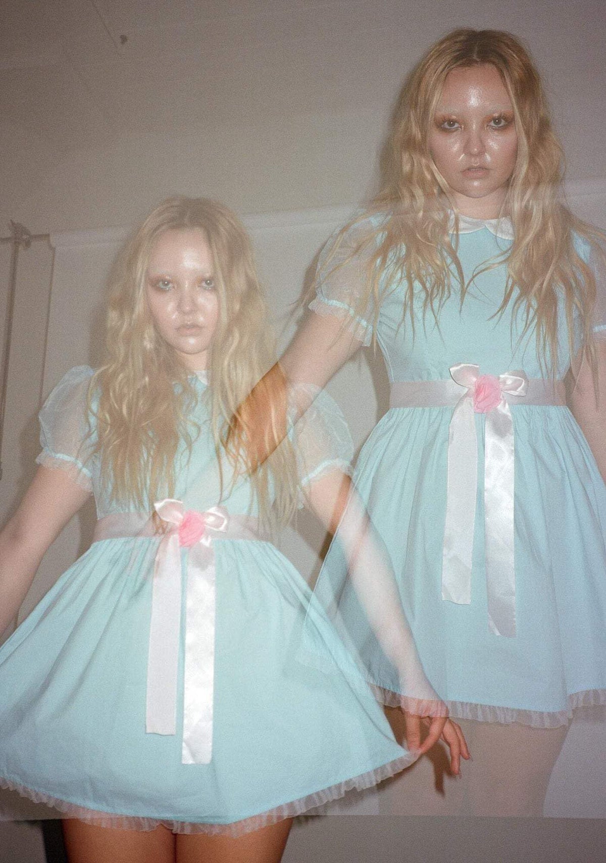 Dolls Kill Baby Doll Dress Outfit for Women- Scary Shining Twins Inspired Costume by Trickz N' Treatz - X-Small