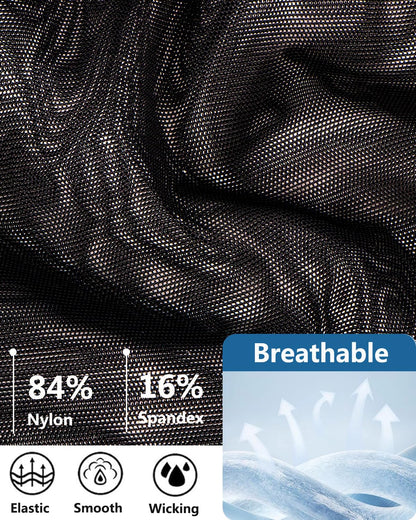ZONBAILON Mens Mesh Underwear Breathable Cool See Through Boxer Sheer Briefs Sexy Trunks Shorts