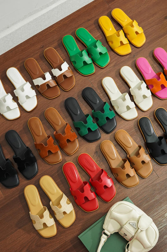 Project Cloud 100% Genuine Leather Sandals for Women 2026 - Fashion Flat Womens Sandals with Memory Foam Insole Slides Sandals Women Footwear - Mules Women's Sandals (Jannel, TAUPELEA,9M)