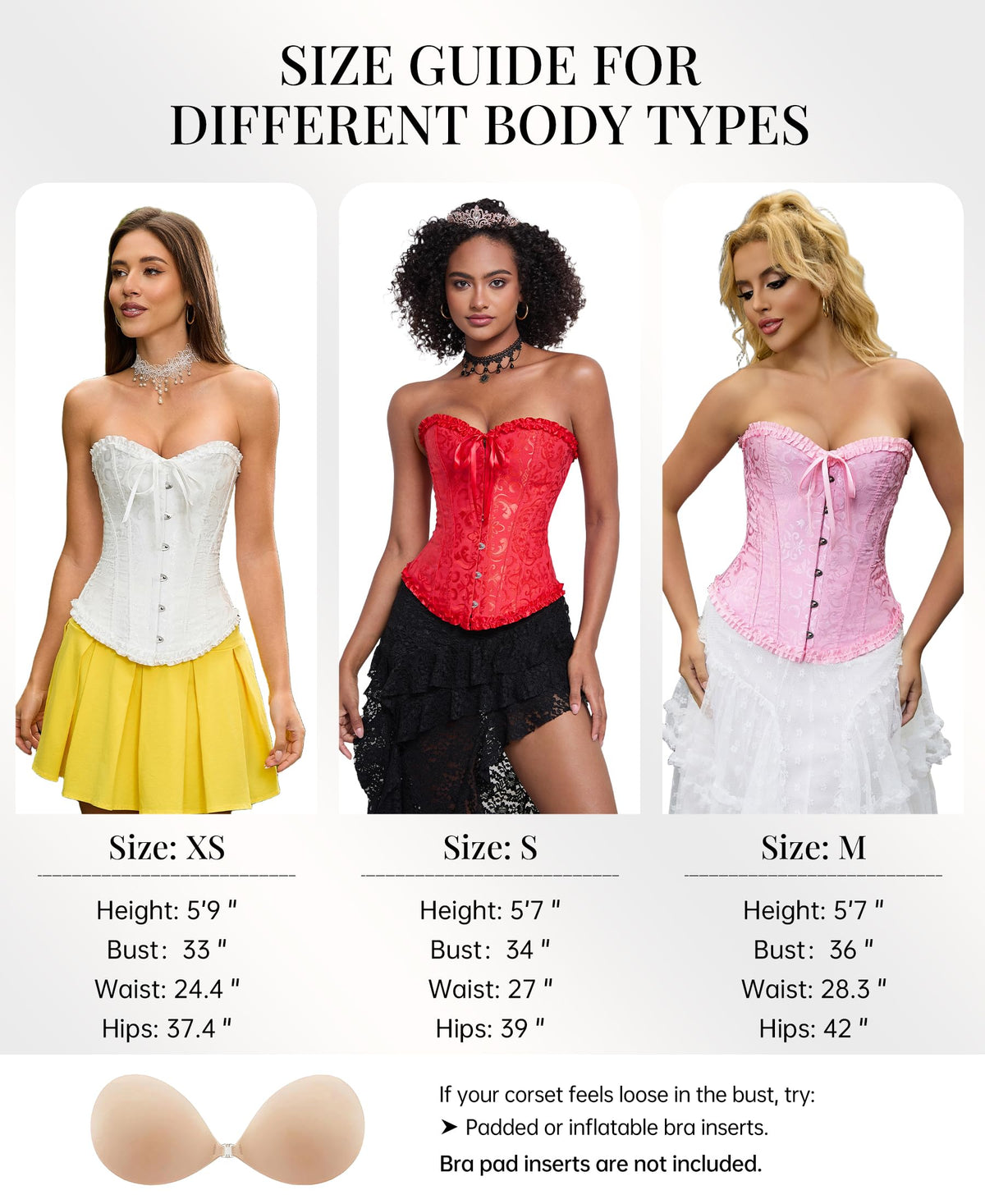 Sissy - Femboy -14-Bone Overbust Corset Top - Powder Pink - Medium