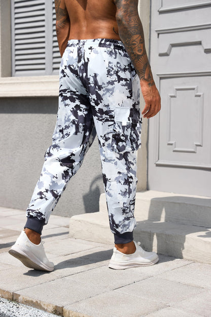 ZAFUL Men's Cargo Pants Drawstring Elastic Flap Pocket Street Baggy Pants Sweatpants