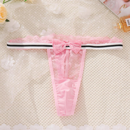 Men's Lace Thong, Sheer Pouch Strappy T-Back, Crossdressing Lingerie ABAFIP