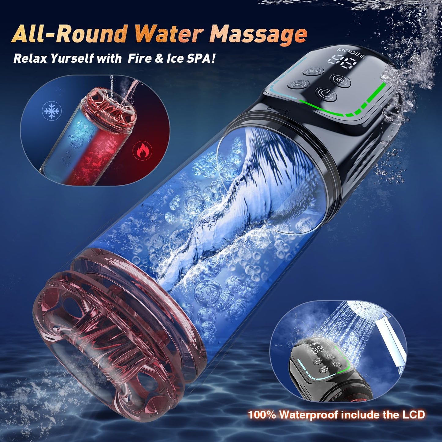 jodiyece Male Masturbator Penis Pump - Male Sex Toys for Men Sex Toy Pocket Pussies 7 Thrusting Rotating Vibrating Sucking Licking Stroker Adult Toys Vacuum Pumps & Enlargers LCD APP Whips Crops