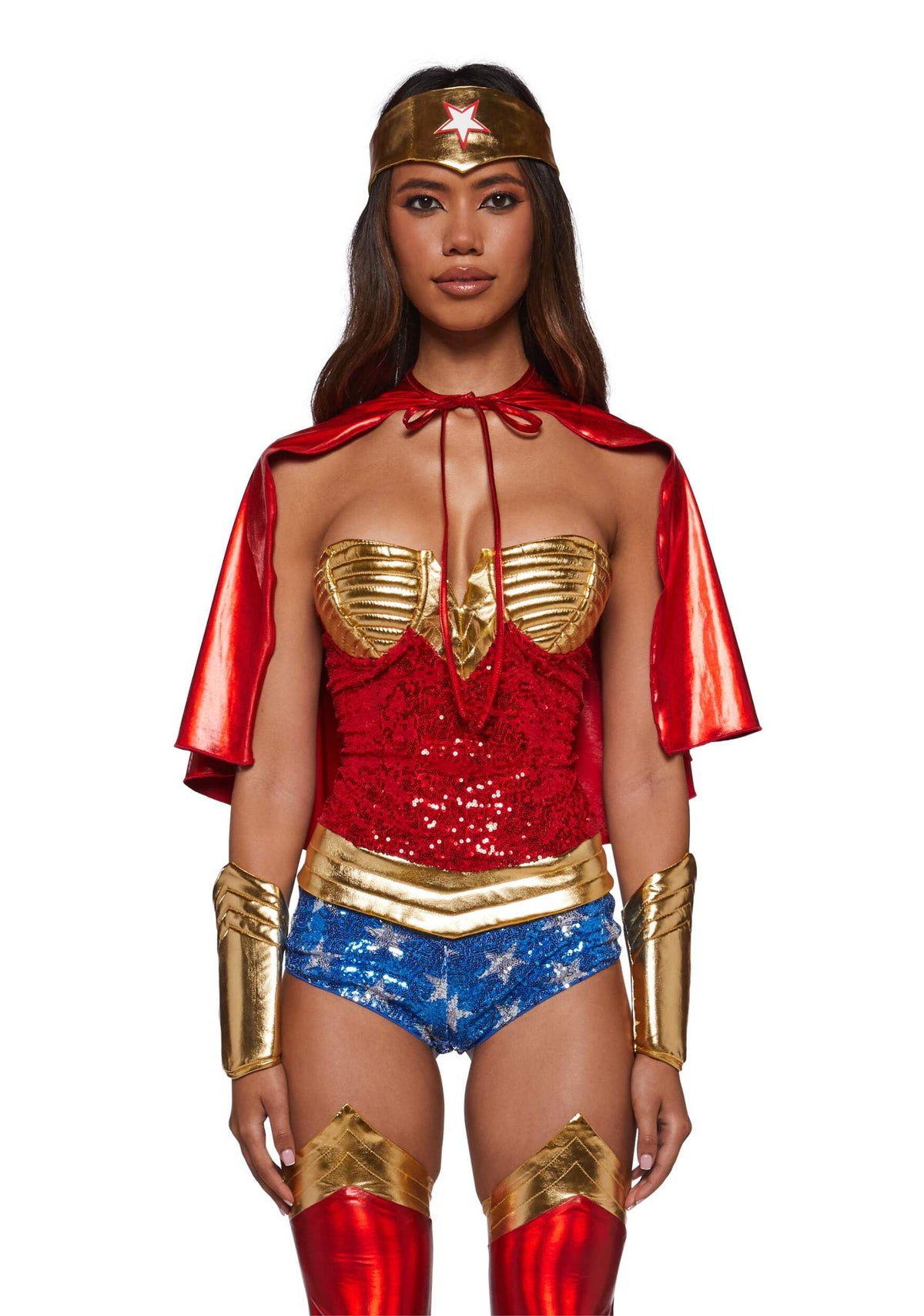 Dolls Kill Warrior Hero Costume Set by Trickz N' Treatz, XX-Small