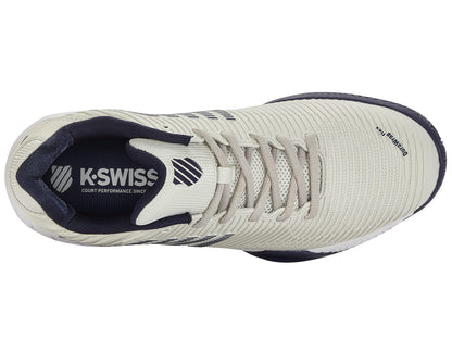 K-Swiss Men's Hypercourt Express 2 Tennis Shoe, Vaporous Gray/White/Peacoat, 7.5 W
