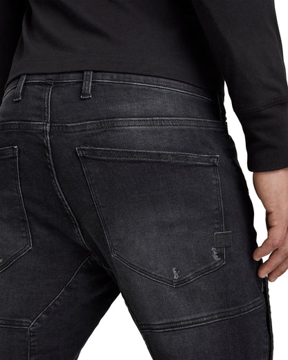 G-STAR Raw Men's Rackam 3D Skinny Fit Jeans, Medium Aged Grey Destroyed, 30W x 32L