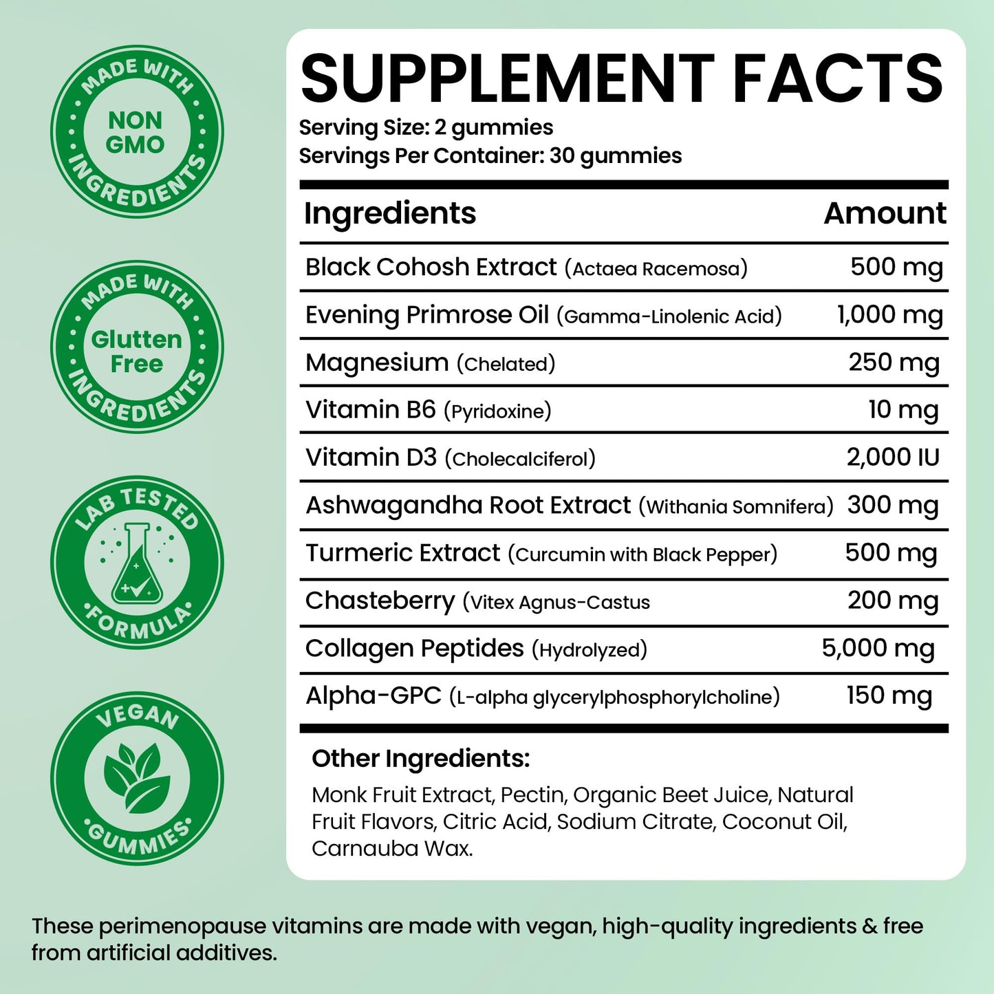 Perimenopause Supplements Women for Hormonal Balance & Mood Swings Relief