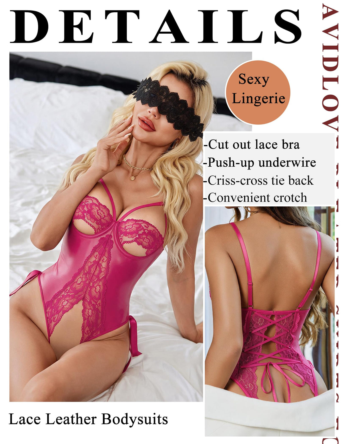Sissy Feminization Lingerie - Babydoll-  Lace  Teddy