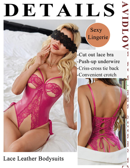 Sissy Feminization Lingerie - Babydoll-  Lace  Teddy