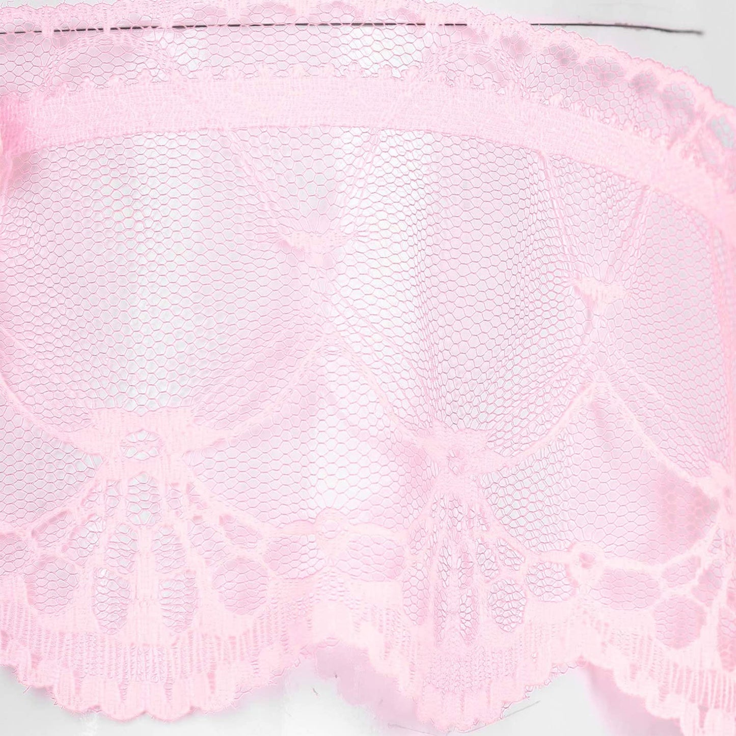 Men's Sissy Pouch Panties Lace Skirted Bikini Briefs Underwear Crossdressing Underpants (US, Alpha, One Size, Regular, Regular, Pink)