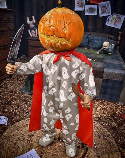 Spirit Halloween 4 Ft 4 In Harvey Carvey Animatronic, Scary Animated Decor