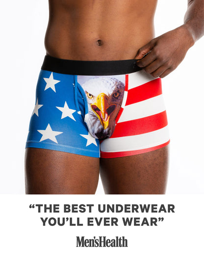 Shinesty Hammock Support Pouch Underwear For Men | Mens Boxer Briefs Short Leg | US Large American Eagle