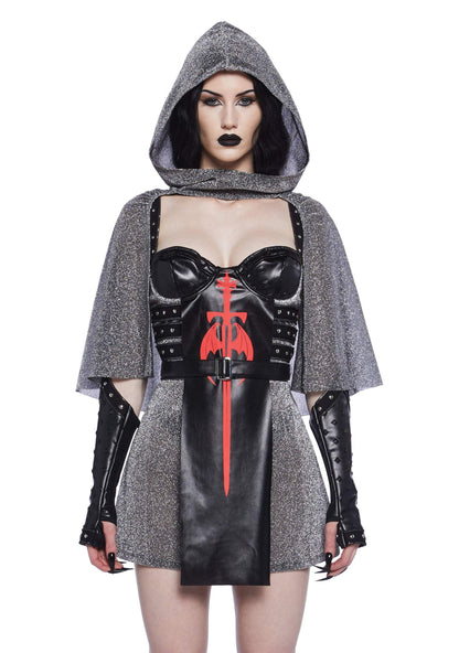 Dolls Kill Medieval Knight Womens Costume - Renaissance Outfit by Trickz N' Treatz - XX-Small