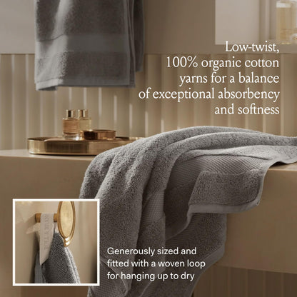 BOLL & BRANCH Plush Bath Sheet Set - White - 6 Piece - Includes 2 Oversized Bath Sheets, 2 Hand Towels & 2 Washcloths - 100% Organic Cotton - Ultra Soft & Luxurious - Quick Absorbing