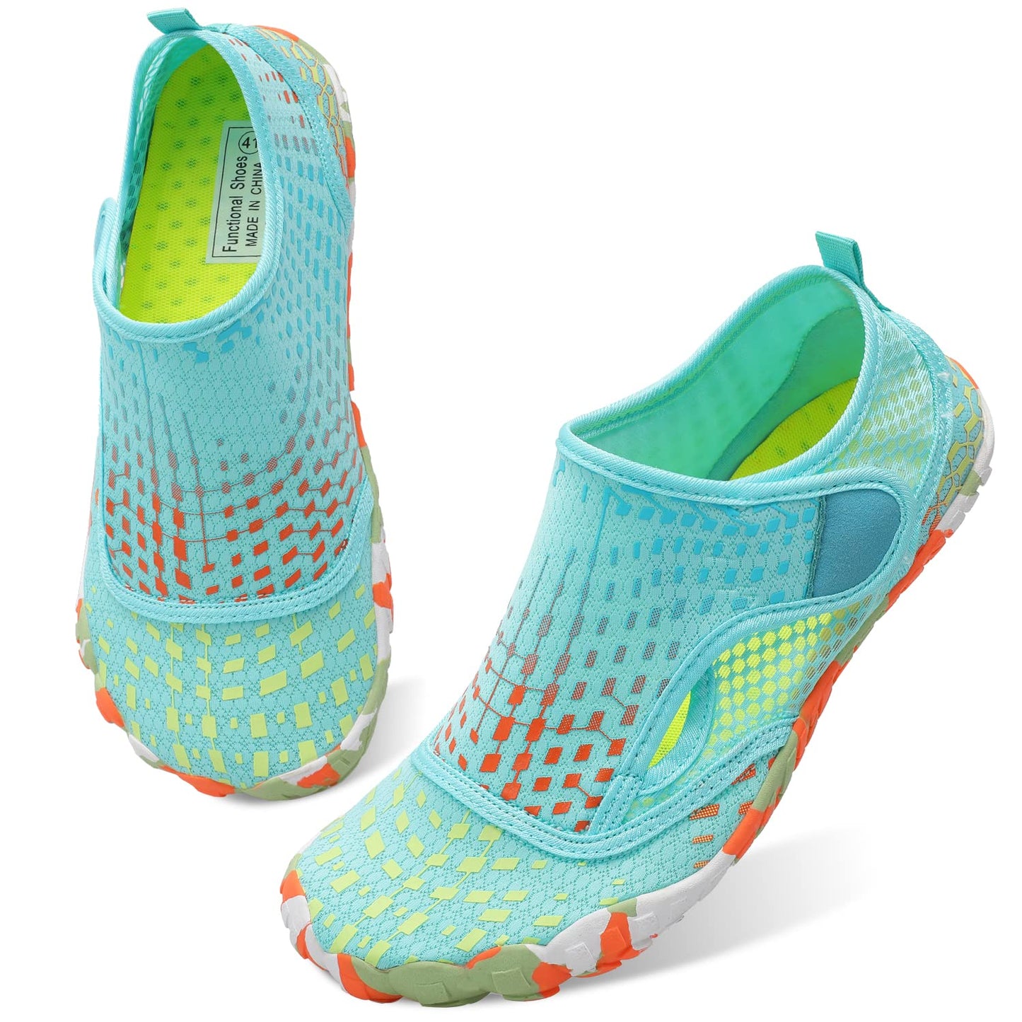 Womens and Mens Water Shoes Thicken Soles Breathable Swim Shoes Cozy Barefoot Athletic Aqua Socks for Beach Pool Diving Hiking Outdoor Water Sports 8.5 Women/7.5 Men