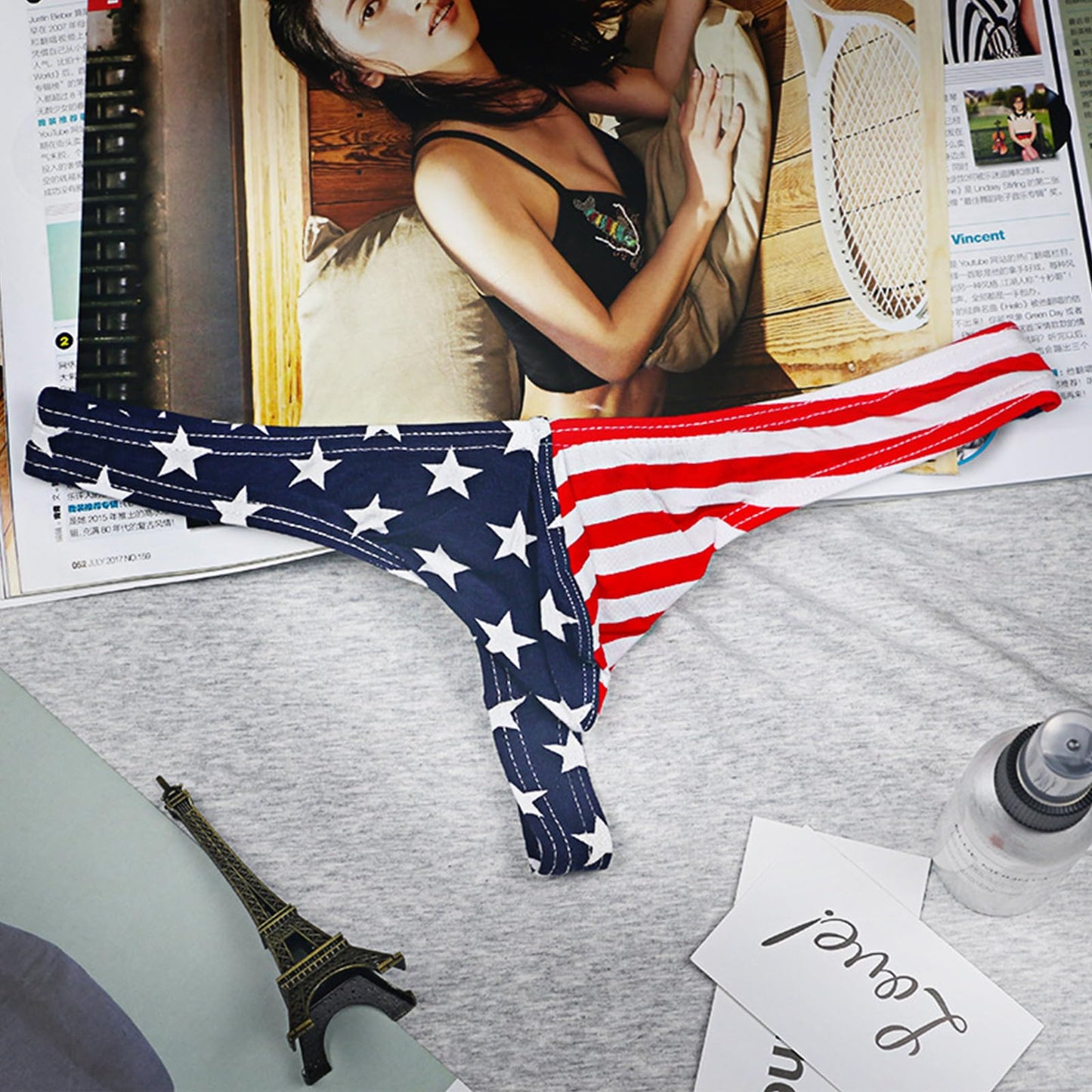 Men's USA American Flag - G-String Sexy Underwear