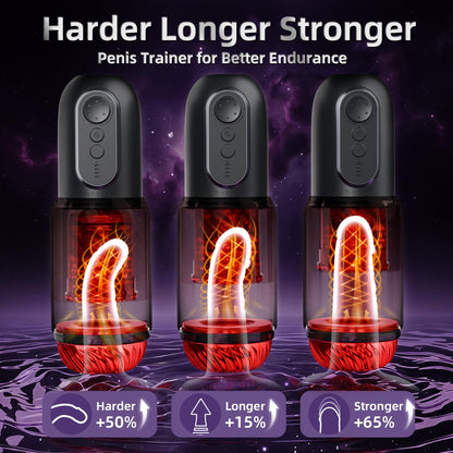 Male Masturbator Sex Toys for Men – CHARMIY APP Control Pocket Pussy Stroker with 5 Thrusting Rotating Licking & Sucking Modes, Waterproof Interactive Toy Penis Pump with CVT Speed & Power Display