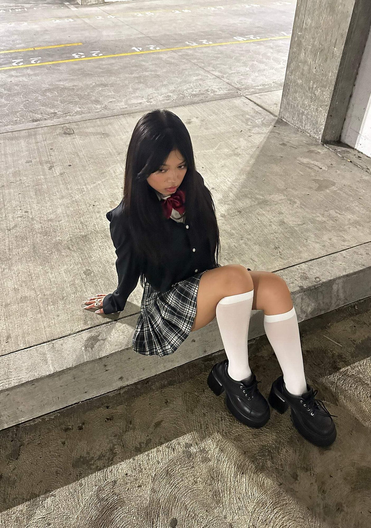 Dolls Kill Sadistic School Girl Costume for Women - The Bride Uma by Trickz N' Treatz
