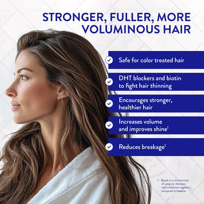 Routine Wellness Bundle - Shampoo and Conditioner Set for Thinning Hair, Two Serums for Scalp Health, Hair Growth Supplement & Hair Mask - Coconut & Vanilla