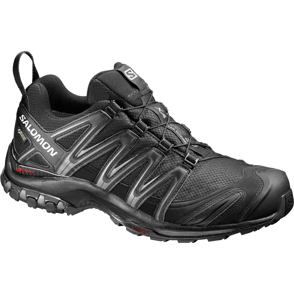 Salomon Men’s XA PRO 3D Gore-Tex Waterproof Trail Running Shoes - Black/Black/Magnet - 7
