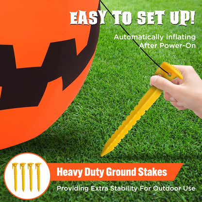 10 FT Halloween Inflatables Giant Pumpkin Outdoor Decorations