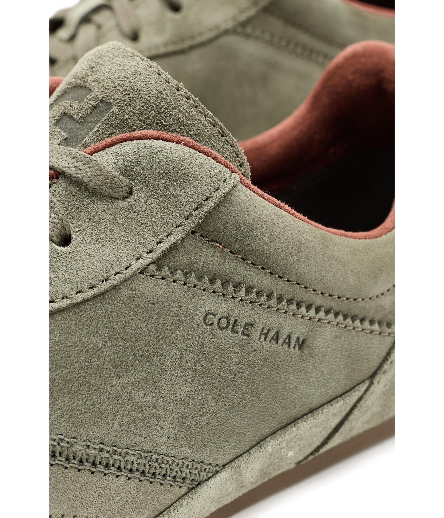 Cole Haan Men's Grandpro Lemans Sneakers, Dusty Olive Suede/Tuscan Sand/Light Whiskey, 13-M US