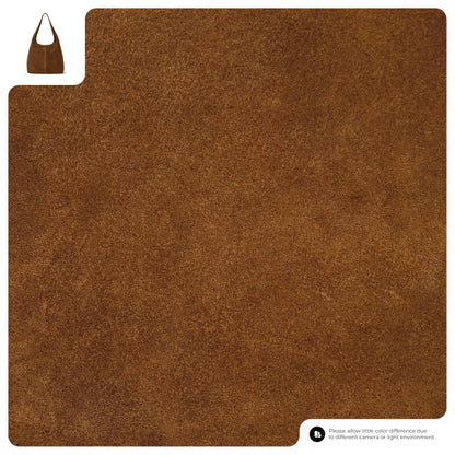Italian Genuine Suede Hobo Handbag for Women, Large Slouchy (Mocha)