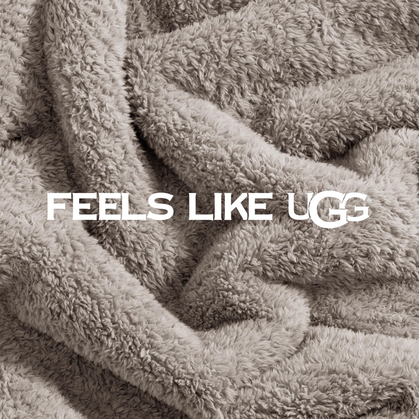 UGG Plush Cal King/King Blanket for Bed, Fleece Cozy Soft Blanket, Luxury Warm Extra Large Throw for Couch, Washable Hypoallergenic Bedding Essentials, 110" x 90", Seal Grey (Whitecap)