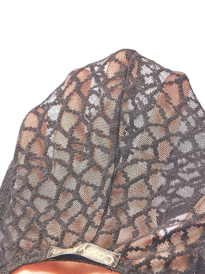 Casey Kevin Men's Thongs Underwear Sexy Lace G-String Bulge Pouch Breathable Panties Grey
