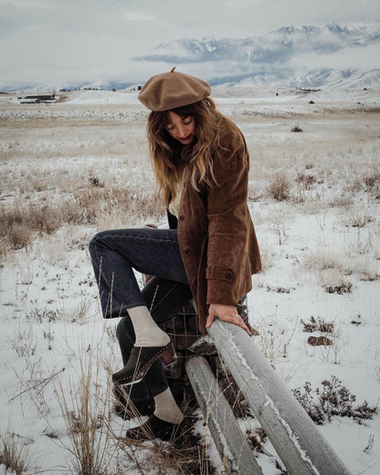 Sandgrens Handmade Swedish Wood Clogs for Women, High Heel Mule US 11 | Dublin Olive Nubuck DK, EU 42